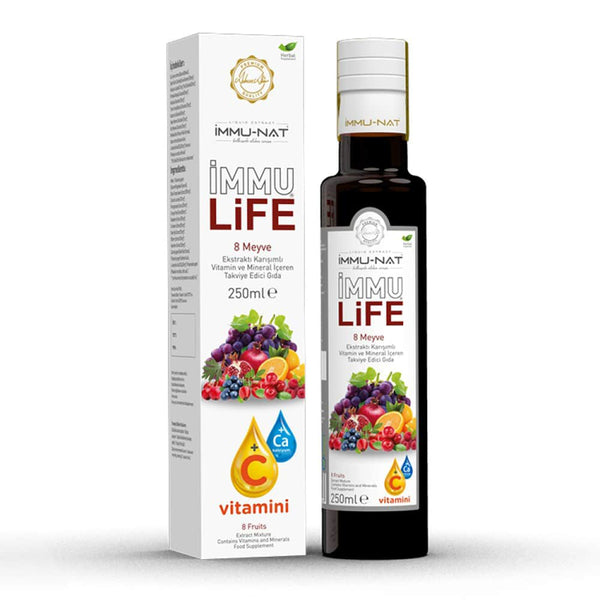 İMMUNAT İMMU LİFE 8  MEYVE KARIŞIMLI EKSTRAKT 250ML